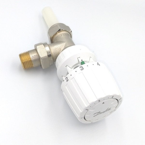 Corner Thermostatic Radiator Valve with Gas Sensor (Pex)