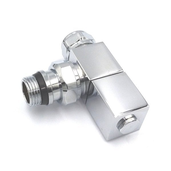 Kare Krom Köşe Radyatör Vanası (16x2 Pex)