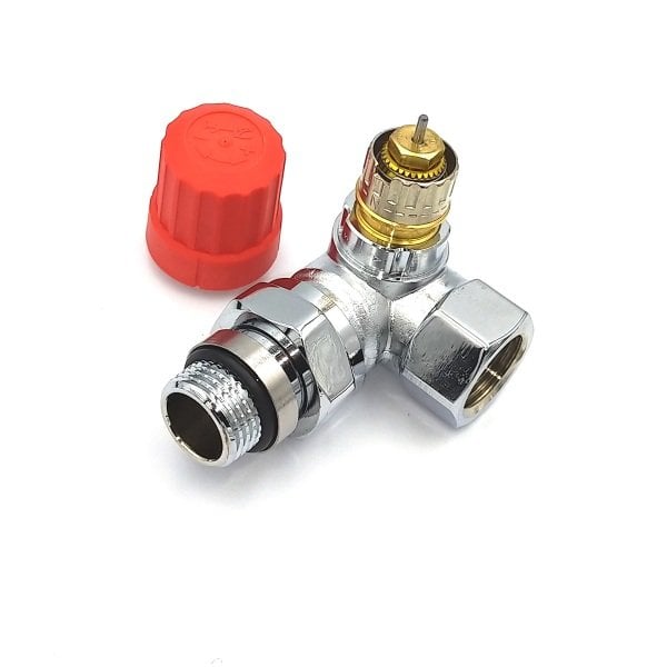 Chrome Right Angle Thermostatic Valve Body