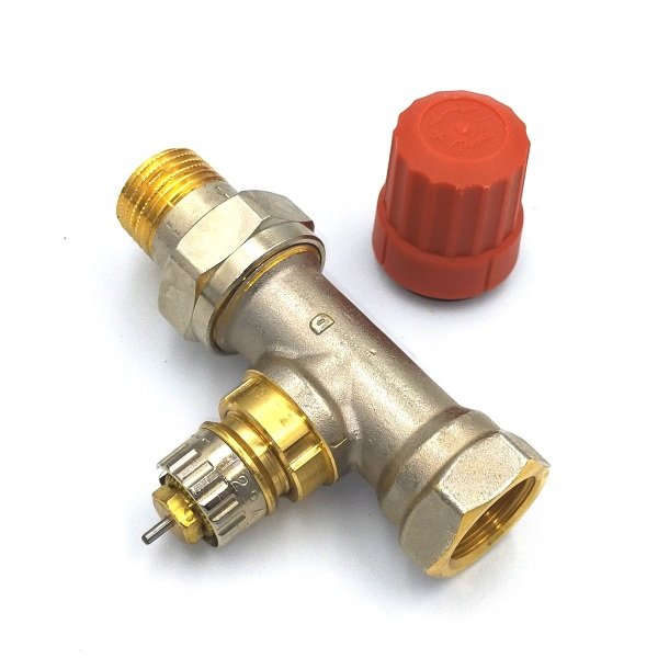 Düz Reglaj Termostatik Vana Gövdesi 1/2''