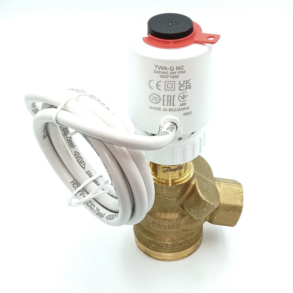 AB-QM 4.0 DN15 New Generation Pressure Independent Diaphragm Combined Balancing and Control Valve (Without Measuring Nipple - Internal Thread) and Thermal Valve Actuator