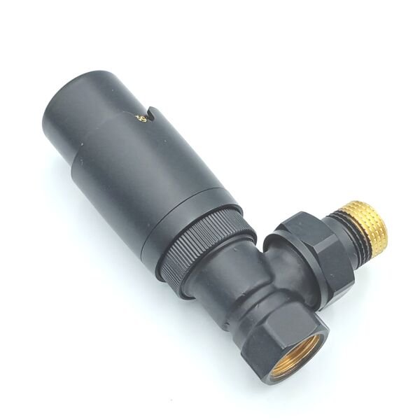 Antrasit Köşe Termostatik Radyatör Vanası