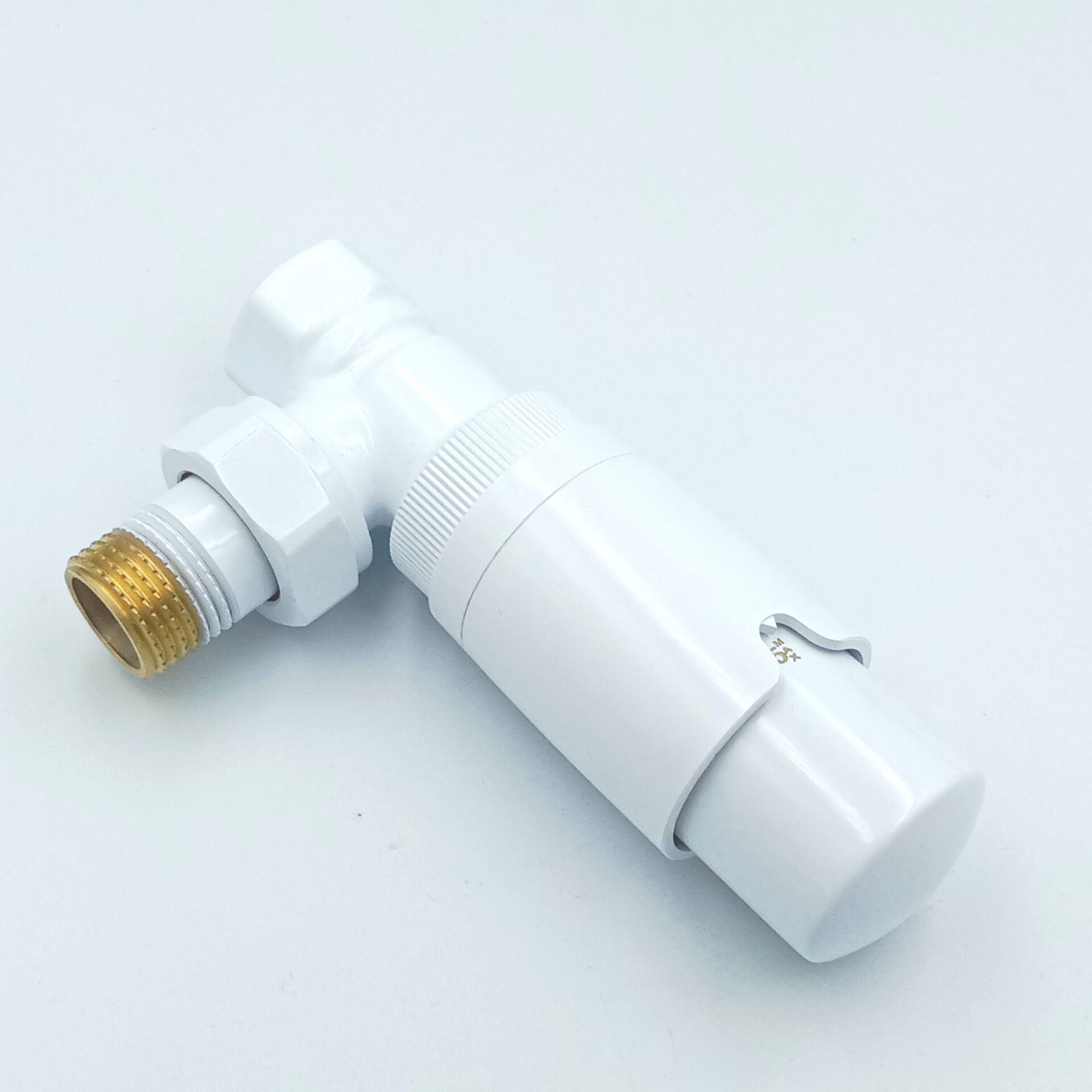 Beyaz Köşe Termostatik Radyatör Vanası