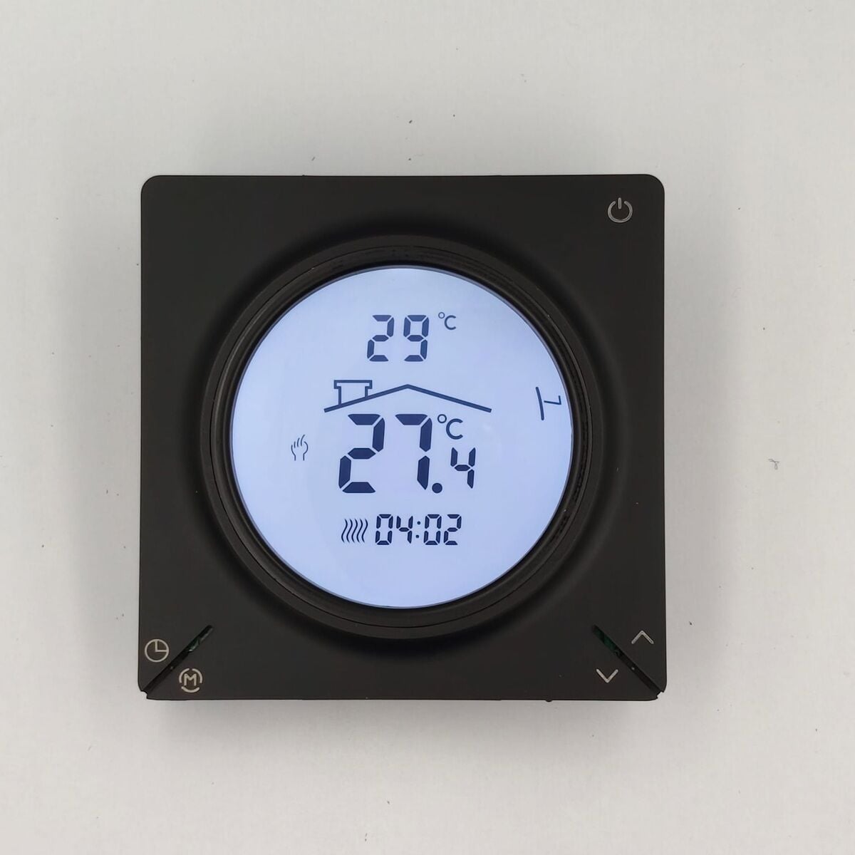 Wifi Siyah Dijital Kablolu Oda Termostatı